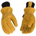 Hydroflector Driver Gloves, Men's, M, Keystone Thumb, Knit Wrist Cuff, Cowhide Leather, Gold 350HKP-M
